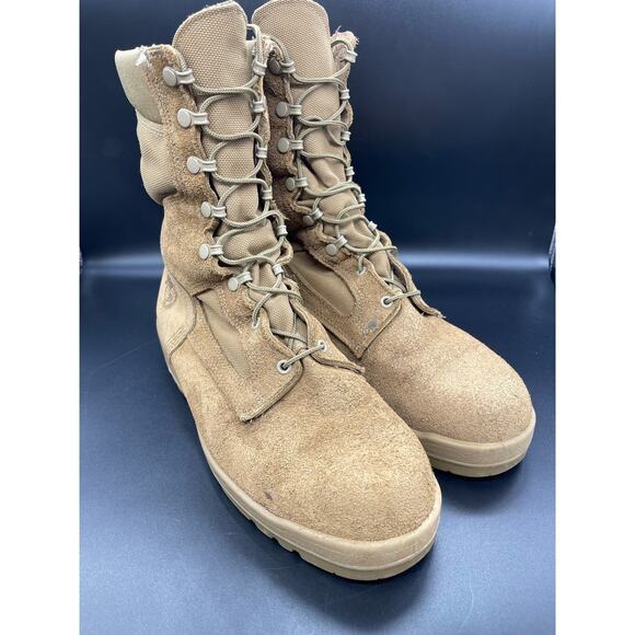 Bates Vibram Military USMC Combat Steel Toe Suede Boots Men\'s Size 13.5 W main image 4
